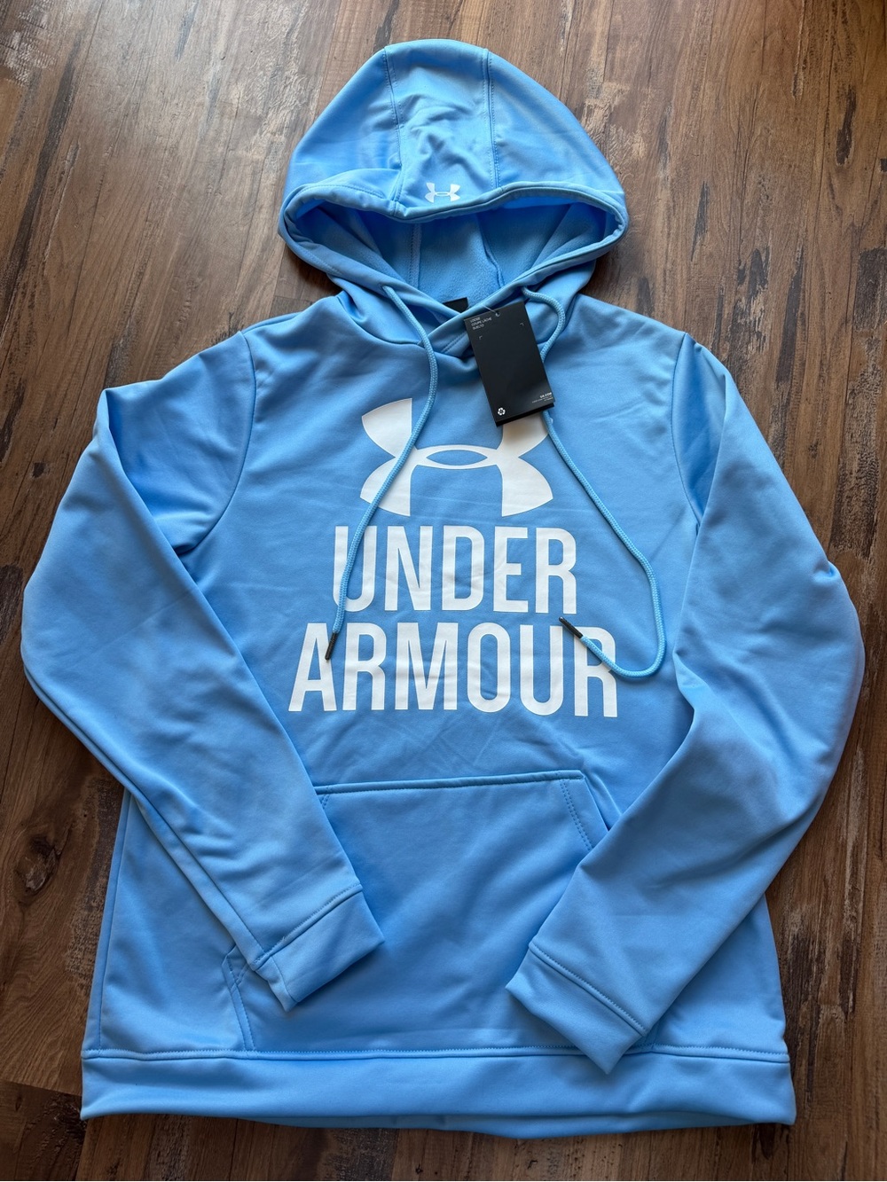 Under Armour Youth L Light Blue Pullover Hoodie